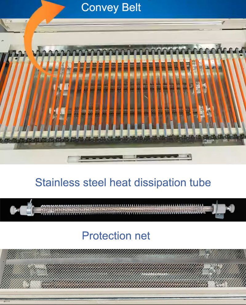 Chain Conveying Belt and Stainless Steel Heating Tubes