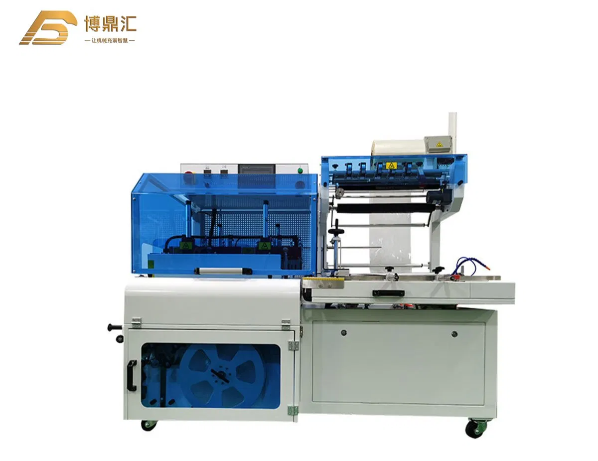 Auto PE Film Heat Oven Tunnel Water Bottles Cans Shrink Wrapping Sleeve Packaging Machine