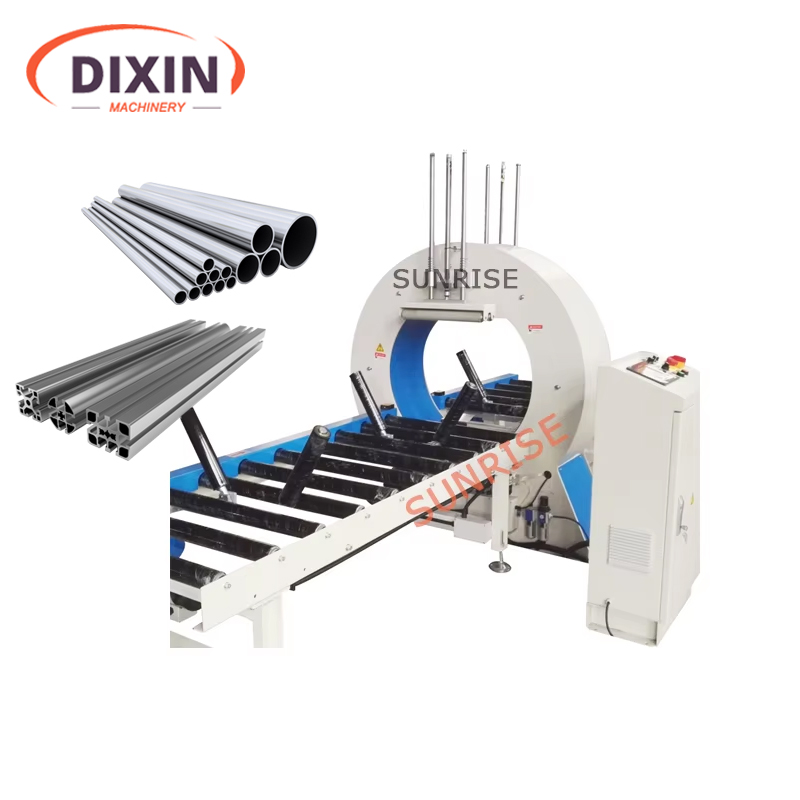 Orbital Wrapping Machine for Plastic Extruded Profiles, Cupboard, Wood, Panel &amp; Frames Horizontal Stretch Packing Machine