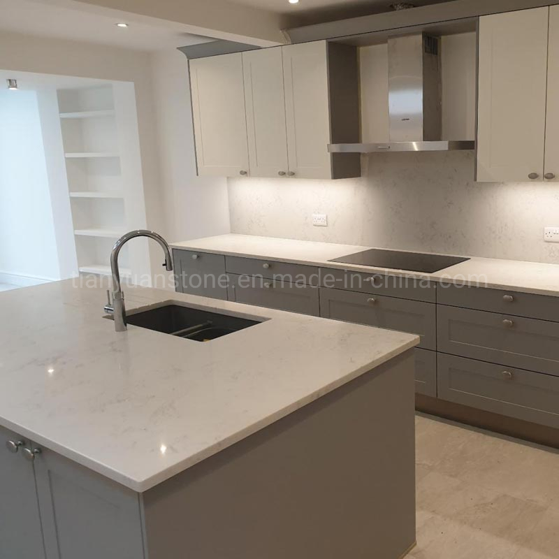 Customize White/Black/Grey/Beige/Yellow/Blue Granite/Marble/Quartz Stone Kitchen Bathroom Eased/Laminate/Bullnose Bar Vanity Island Table Work Countertops