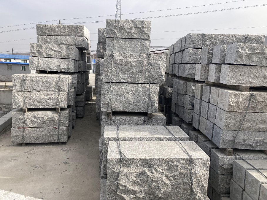 G341 Granite Wall Stone Block Retaining Walls Stone Block