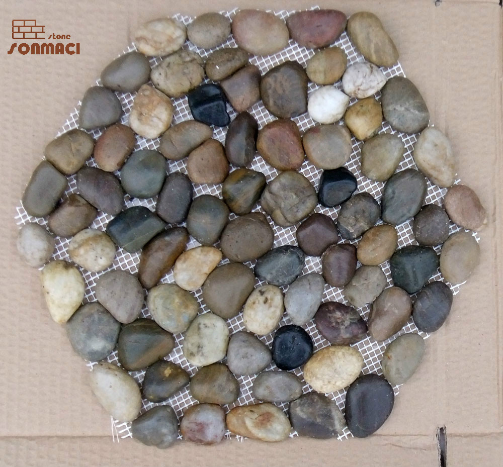 Decorative Garden Floor Paving River Pebbles Stone