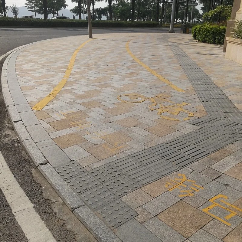 Granite Flame Anti-Slip Sidewalk Tactile Paving Stone for Walkway