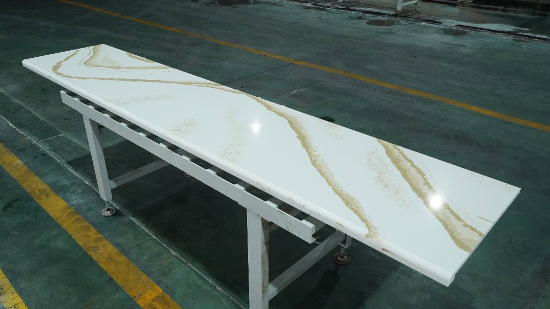 Prefabricated Countertop Quartz Slab Kitchen Tops Table Surface Factory