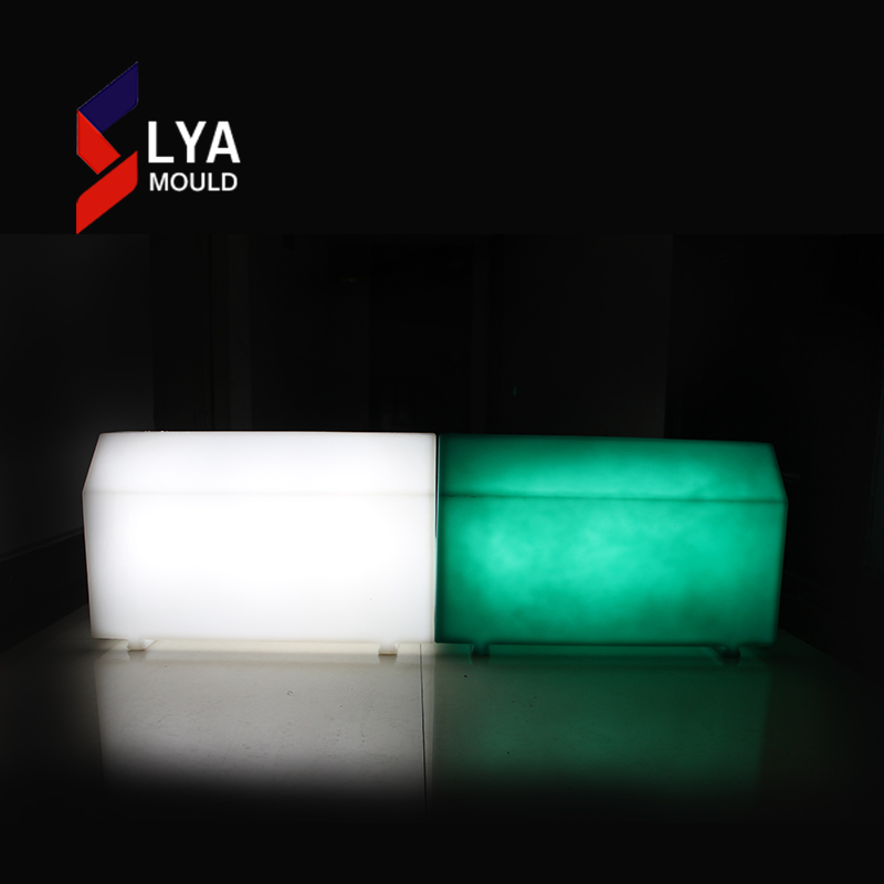 Plastic Colorful Stepping Stone Sidewalk LED Light Curbs