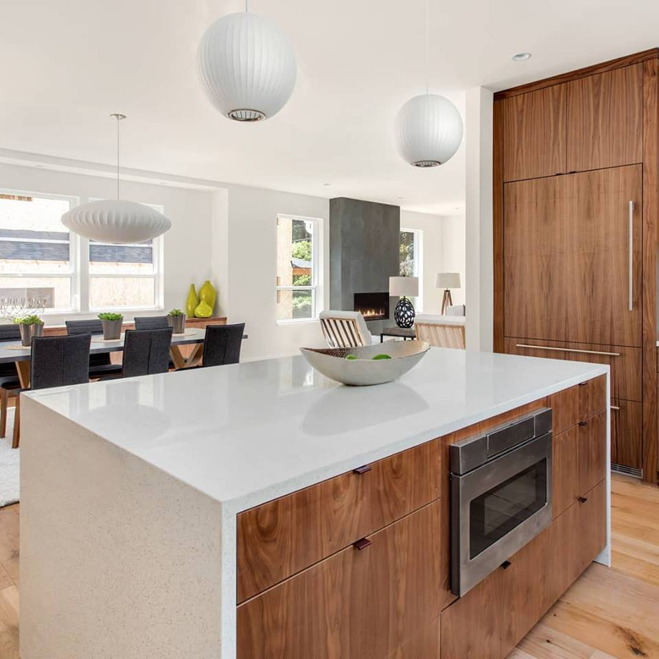 Spray White Granite Stone Tiles Countertops for Kitchen