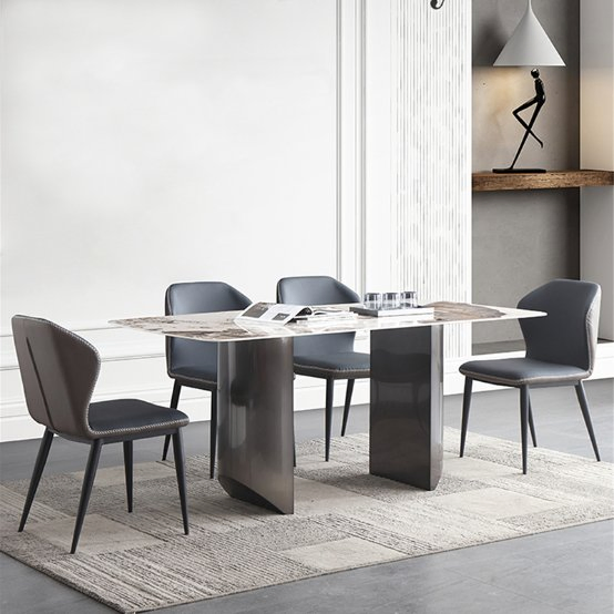 Italy Style Home Furniture Sintered Stone Dining Table with Pandora Stone Top