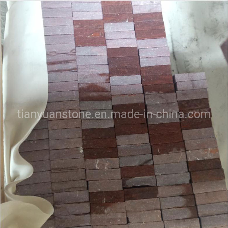 Red Meshed Cobblestone for Square and Landscape Paving