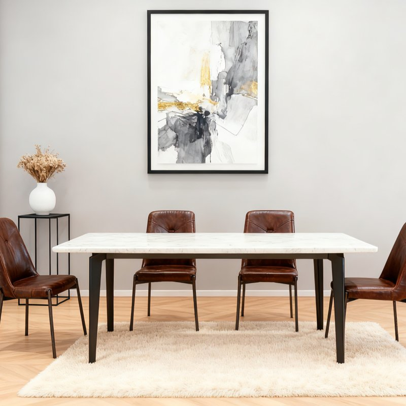 Wholesale Sts Tech Stone Customizable Pattern Rich Eco Furniture Dining Table