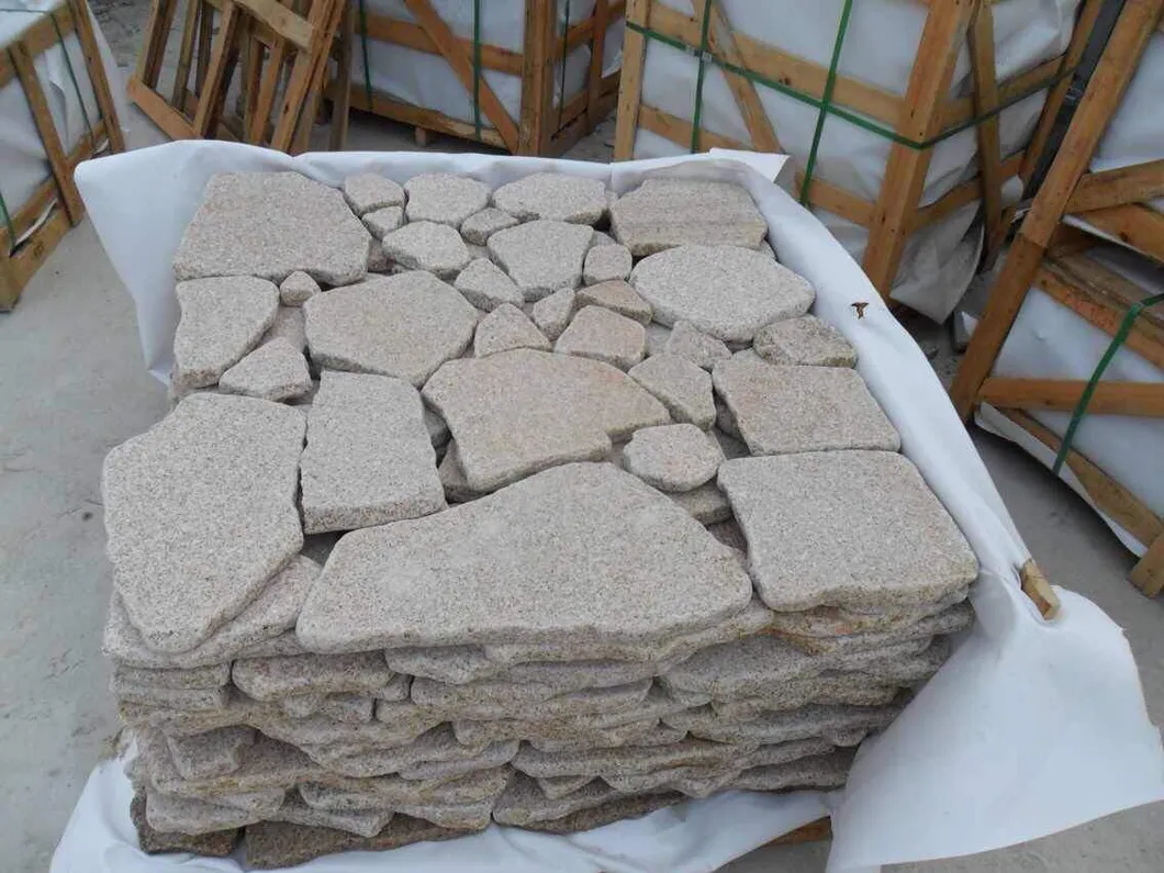 Red Granite Random Stone Flooring