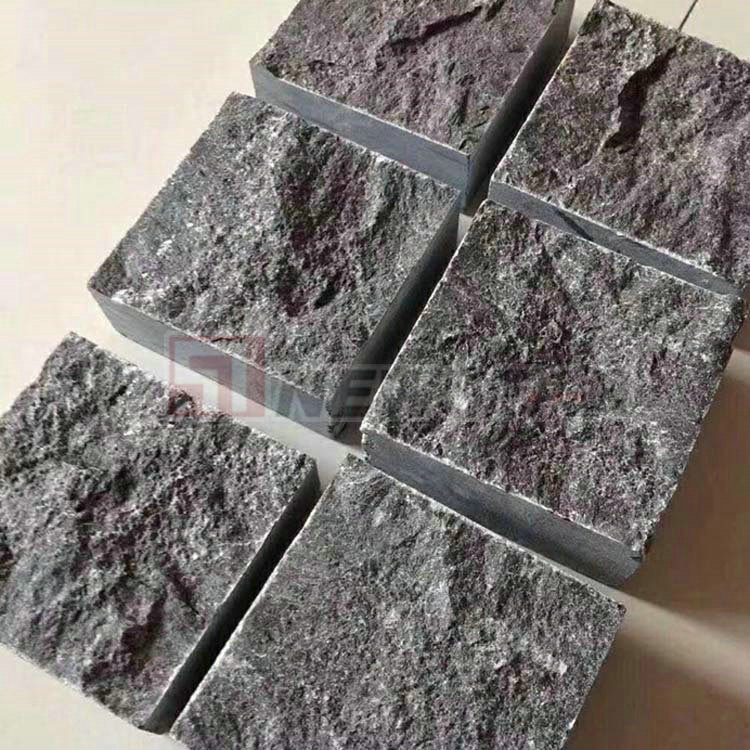 Natural Stone Landscaping Paving Granite Cube Black Basalt Graniteg684 Cobblestone