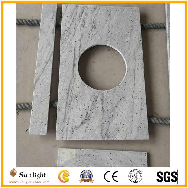 Hot Sale Prefabricated River White Granite Vanity Top, Countertops
