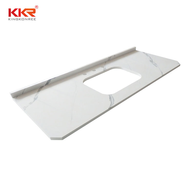 Prefab Cut to Size Solid Surface Bathroom Vanity Tops