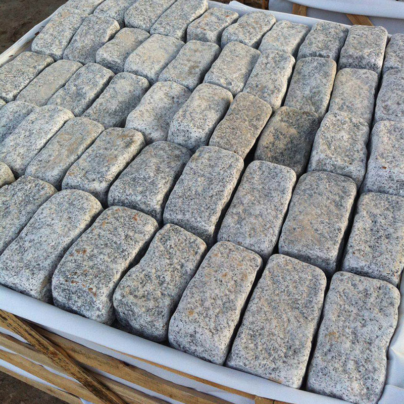 Natural Split G603/G654/G682/G664/Grey/White/Black/Beige/Yellow/Red Granite Pavers Cobblestone for Driveway