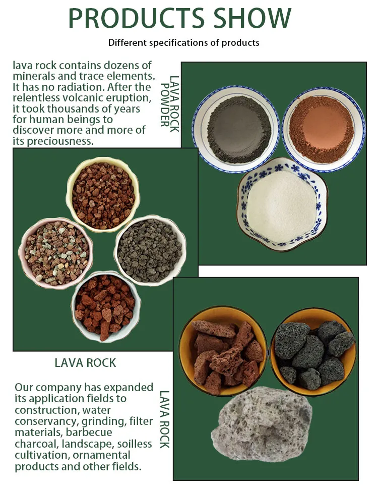 Volcanic Stone Sizes