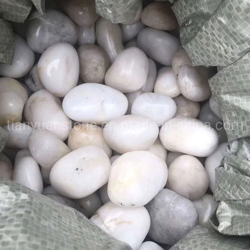 Natural Loose White Pebble Stepping Stone