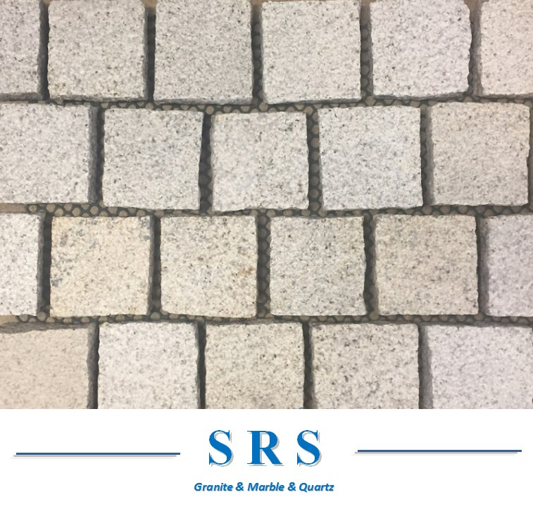 Natural Stone Granite Paving Stone on Mesh for Ourtdoors Street/Garden/Landcaping