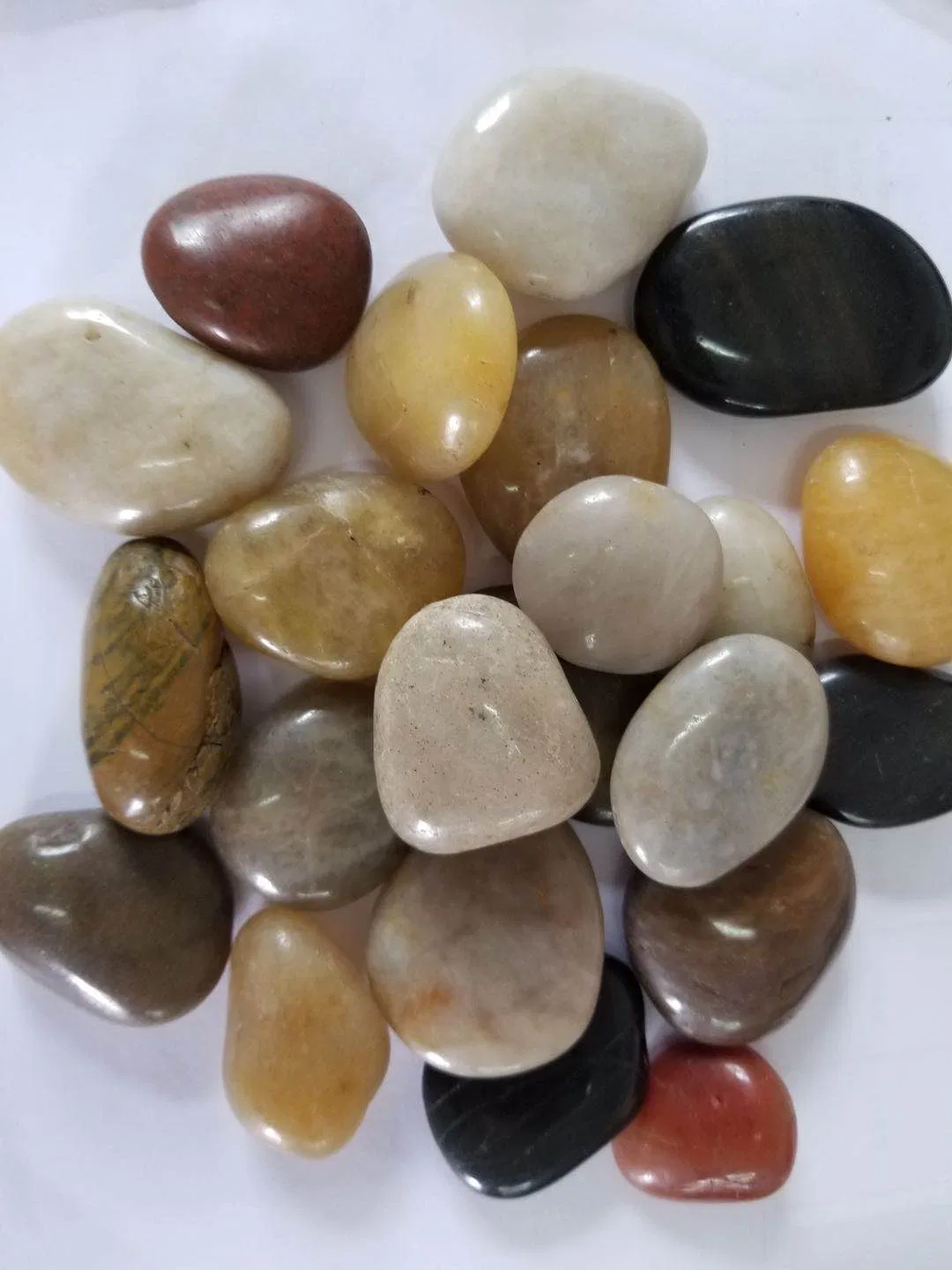 Mixed Colorful Natural Polished Pebble Garden Pebbles Stone for Landscaping Paving Flooring