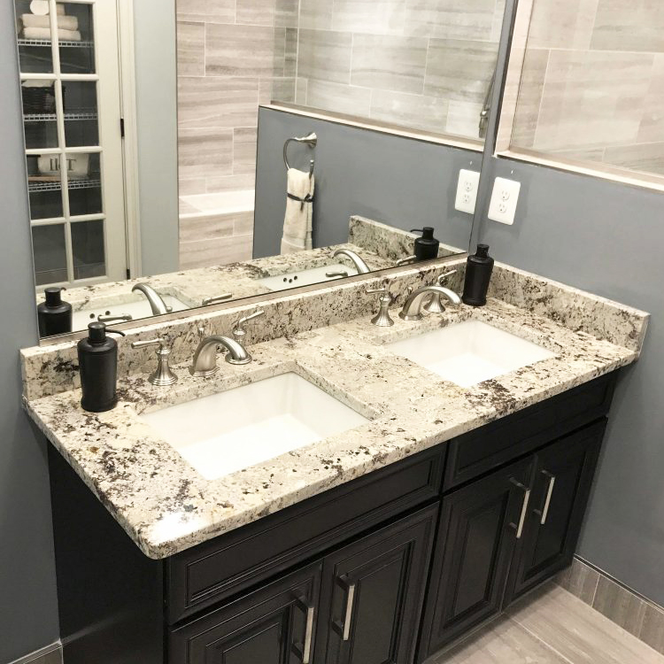 Natural Stone Granite Slab Kitchen Countertop Bianco Spring Dallas White Galaxy Granite Countertop