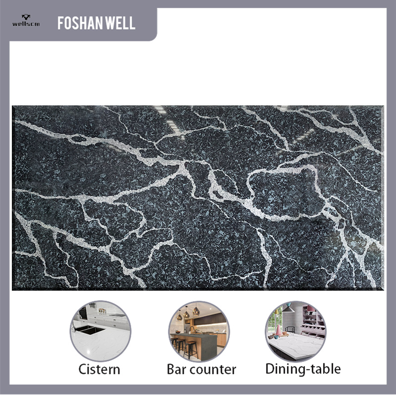 Artificial Stone Calacatta Carrara Quartz Countertops Quartz Stone for Kitchens