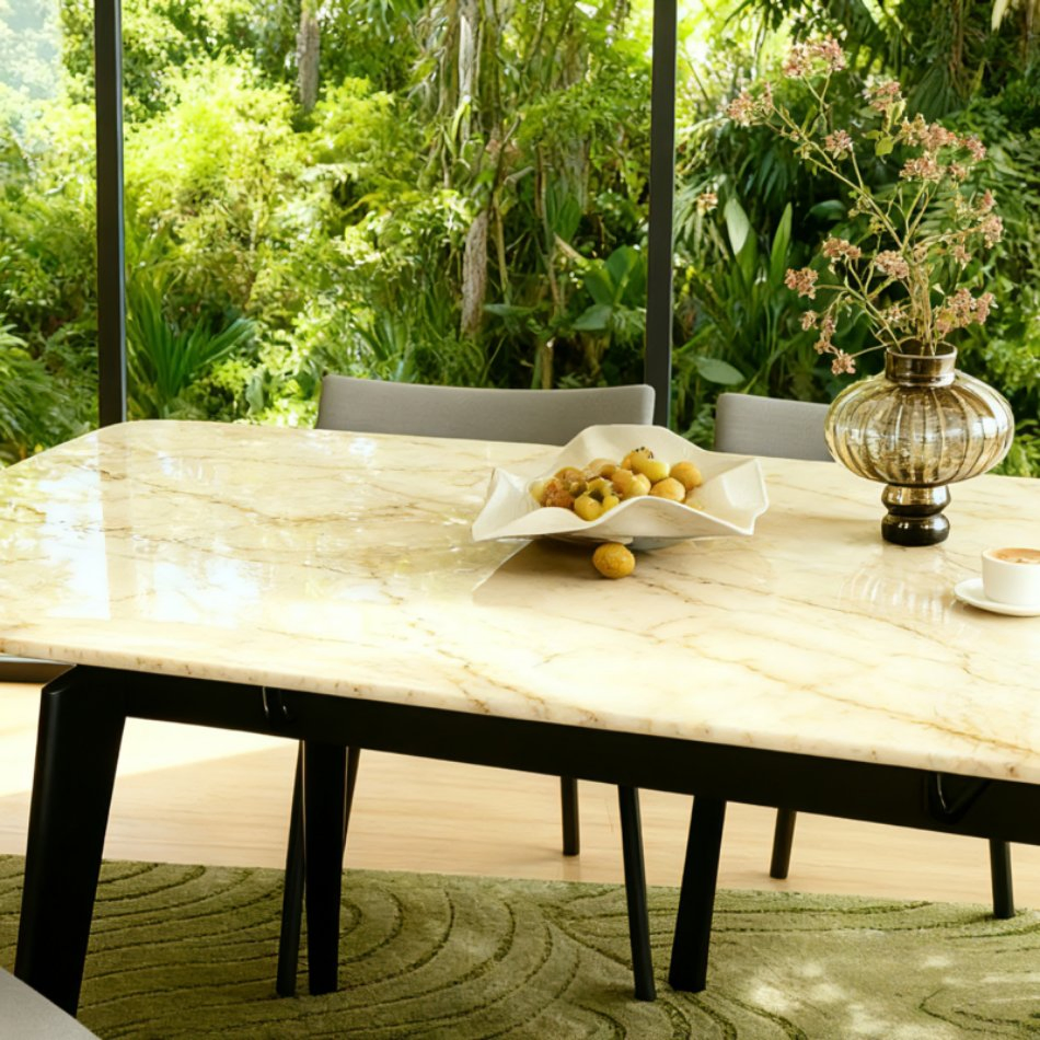 Wholesale Price Sts Tech Stone Custom Pattern Rich Tough Light Eco Dining Table