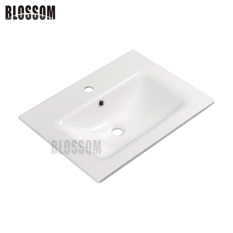 Artificial Stone Resin Bathroom Cabinet Vanity Top with Integrated Wash Basin
