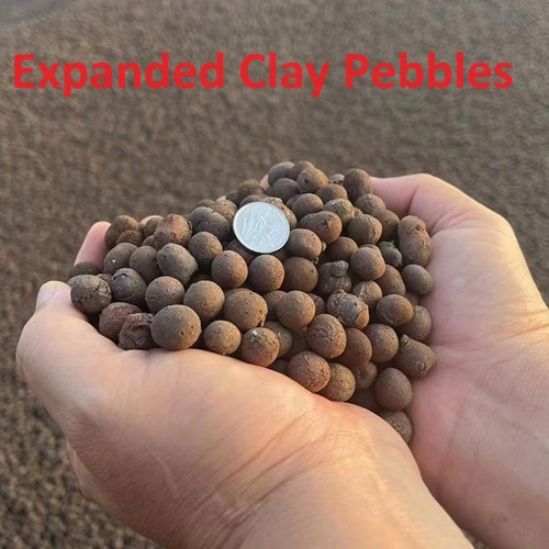 9-12mm Expanded Clay Pebbles Hydroponic Growing Clay Balls