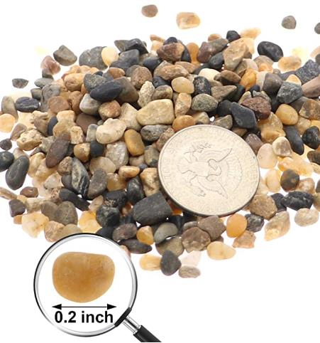 Rocks for Succulent Plants or Bonsai Garden, Bulk Bag – White Decorative Gravel Pebbles for Plants