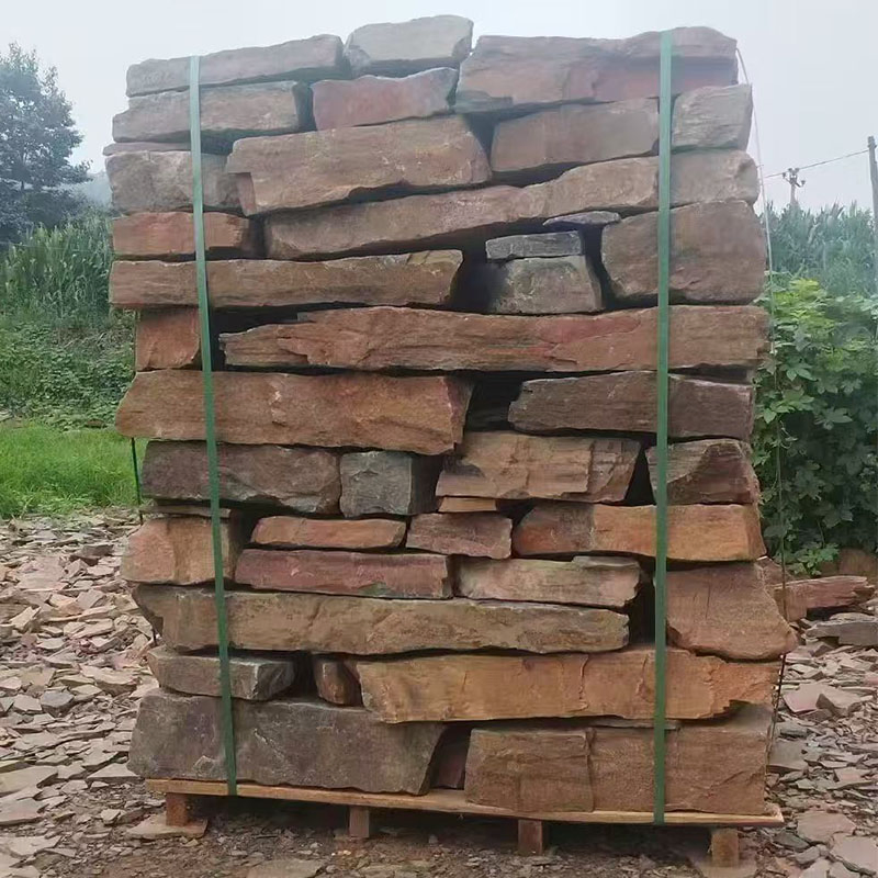 Dry Stacked Fieldstone Wall Decoration Natural Stone for Retaining Wall Construction