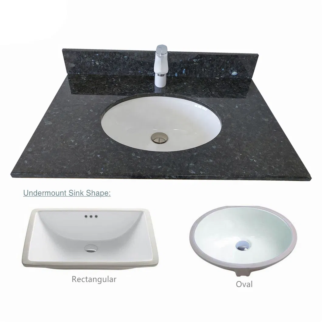 Granite Bathroom Vanity Top View 3