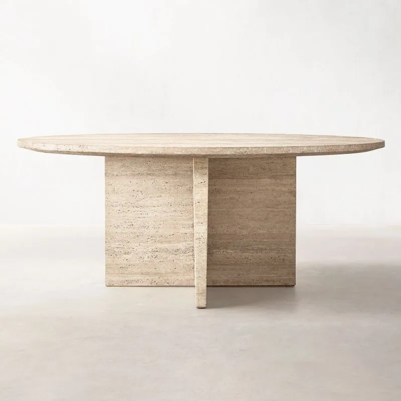 Travertine Dining Table