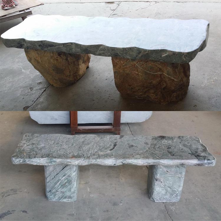 Granite and Black Basalt Stone Garden Benches for Patio Decoration