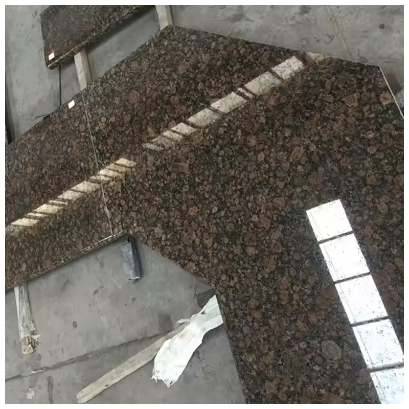 Prefab Baltic Brown Granite Kitchen Waterfall Island Top/Worktop/Bench Top/Countertop