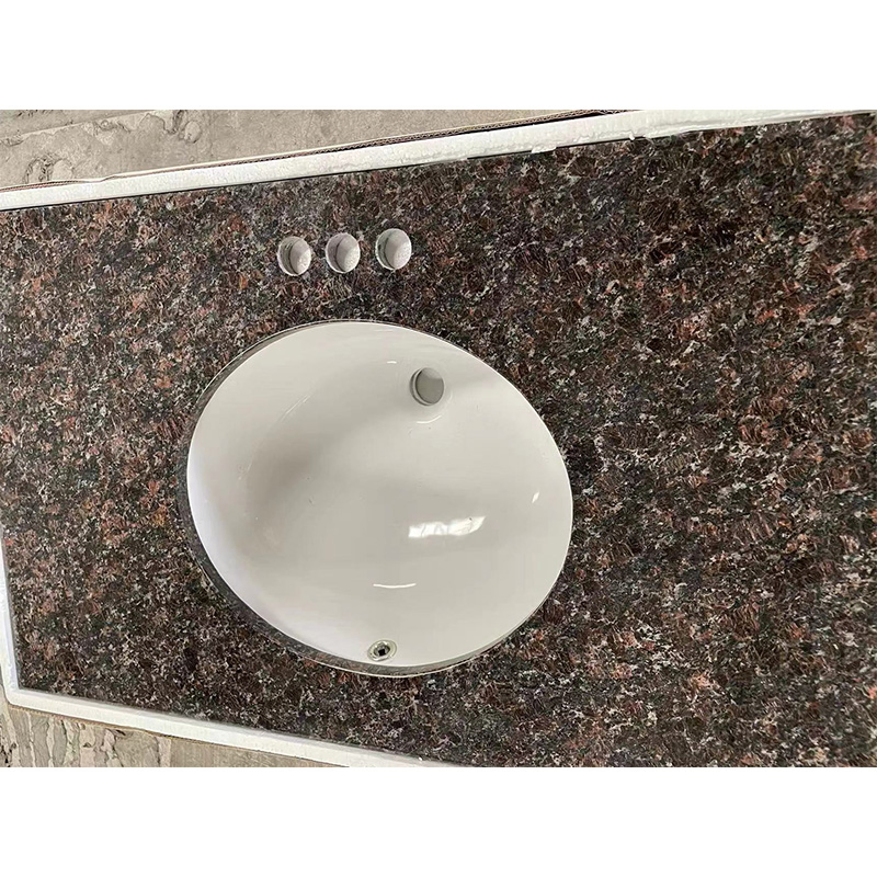 Natural Stone Black/Brown Granite Vanitytop/Countertop/Bathroom Top/Worktop Wholesale Price