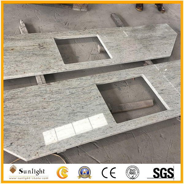 Hot Sale Prefabricated River White Granite Vanity Top, Countertops