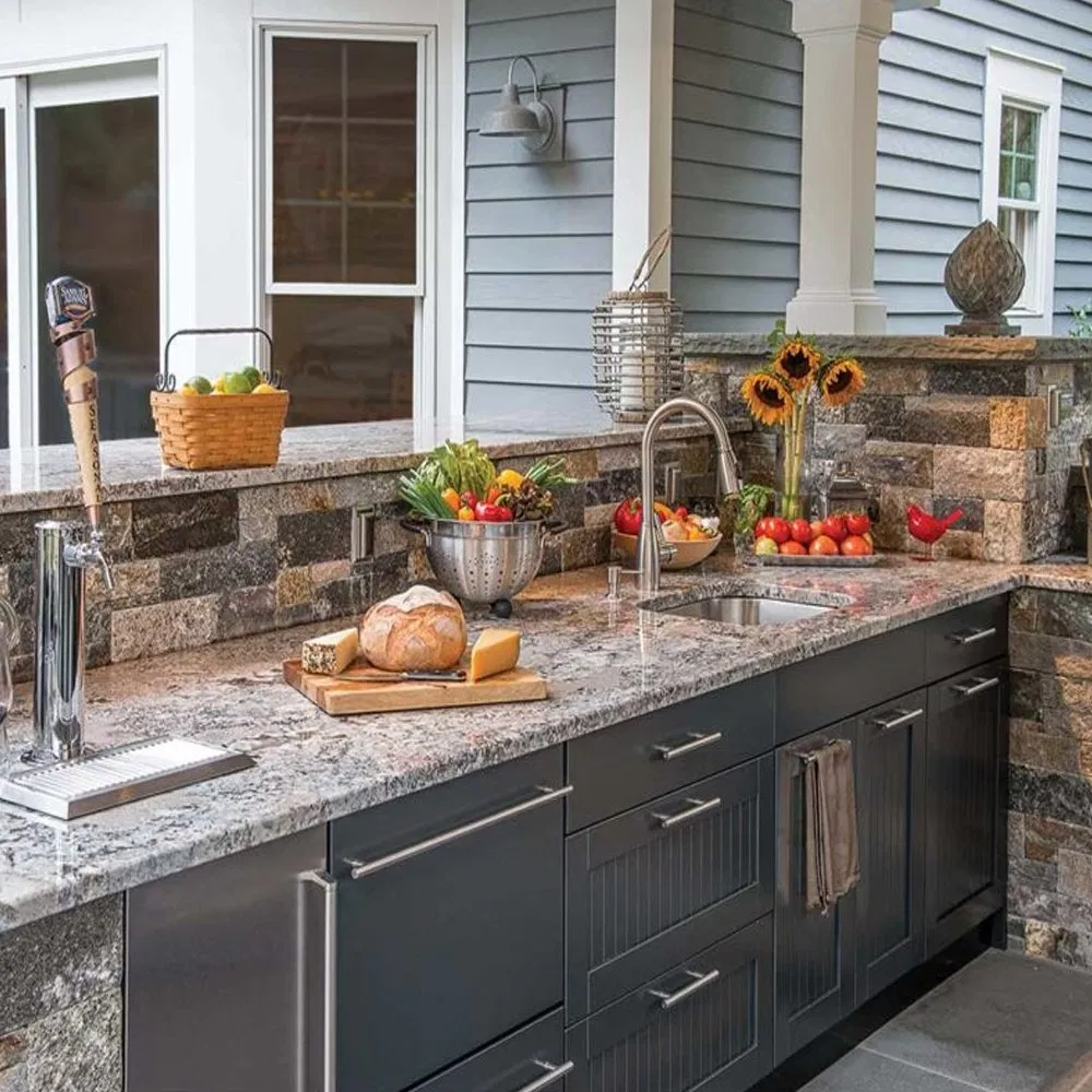 Quartz Stone Construction &amp; Decoration Granite Slab Kitchen Island Artificial Marble Mesa Chinese Bathroom Vanity Outdoor Countertops