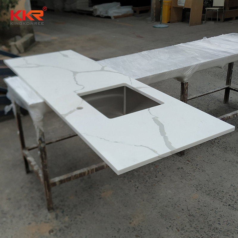 Precut Kitchen Bench Top Solid Surface Stone Countertop