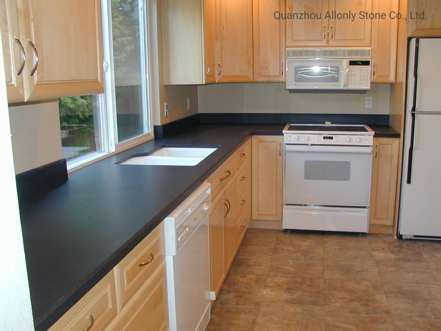 Natural Stone Granite Bench Top Prefab Artificial Quartz Stone/Solid Surface/Granite/Marble Kitchen Countertop for Kitchen and Bathroom Counter Tops