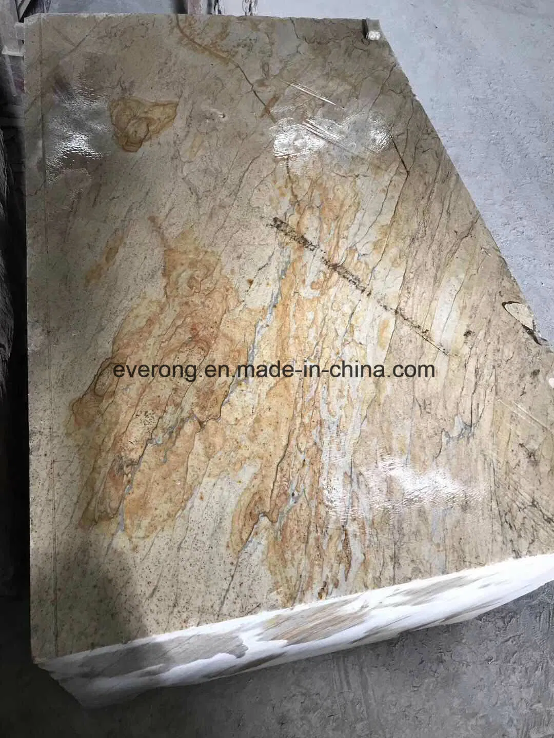 Indian Arison Gold Yellow Granite Prefabricated Countertop for Kitchen