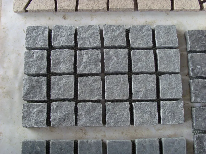 Dark Grey Granite Small Cobblestone