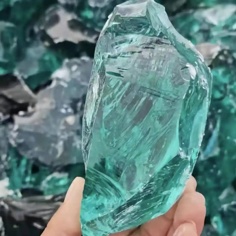 Large Garden Glass Sand for Home Decorative Glass Rock