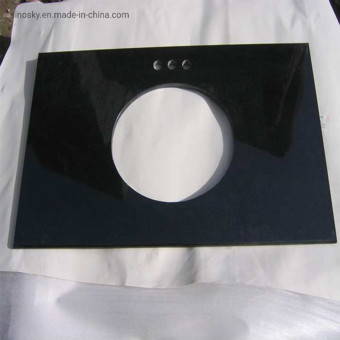 Black Granite Prefabricated Countertops Kitchen Countertop