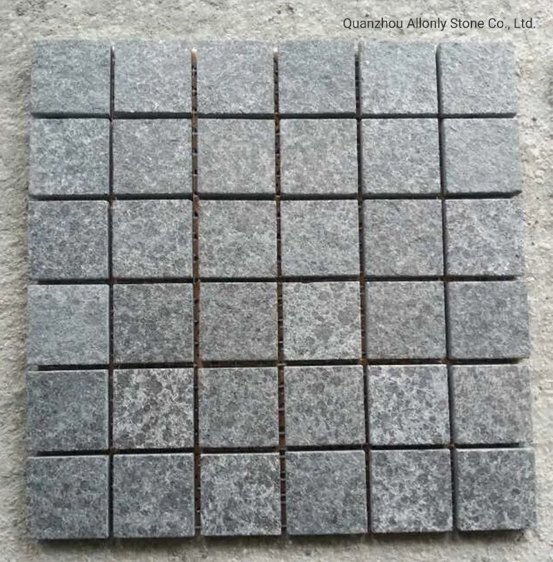 Black Basalt Mesh Back Pavers