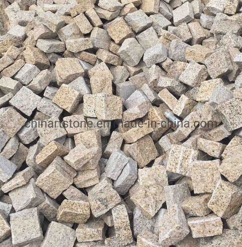 Nature Granite Rustic Golden White Granite Cobblestone