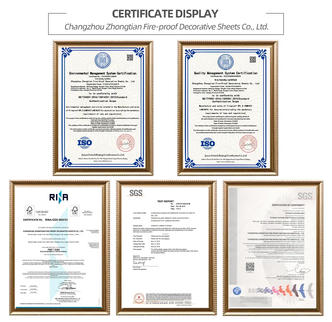 Certificates