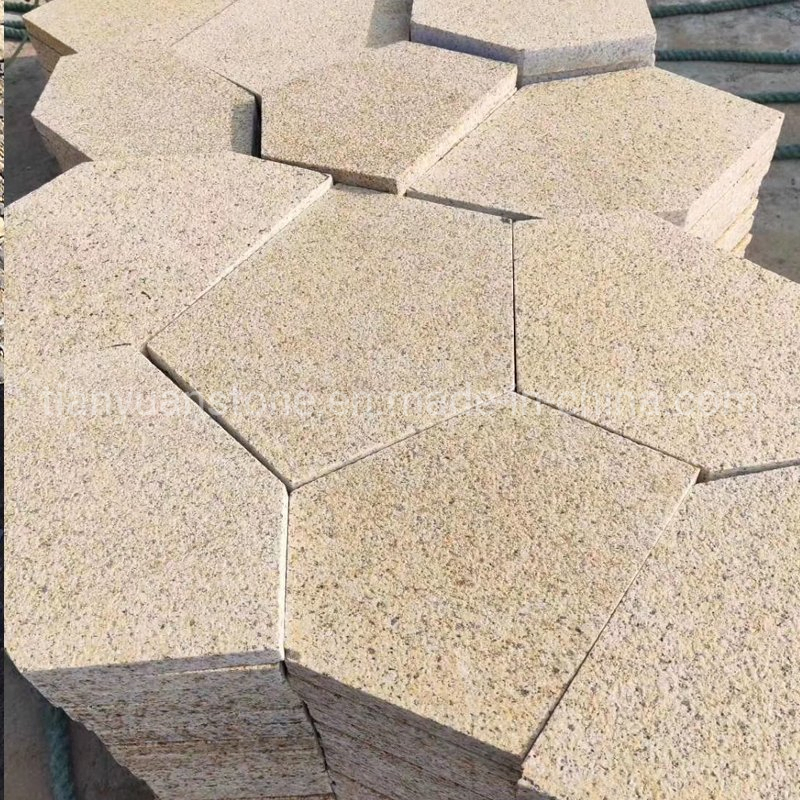 G682 Rusty Yellow Granite Cobblestone