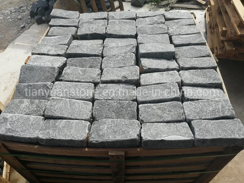 Black Basalt Paving Cobblestone