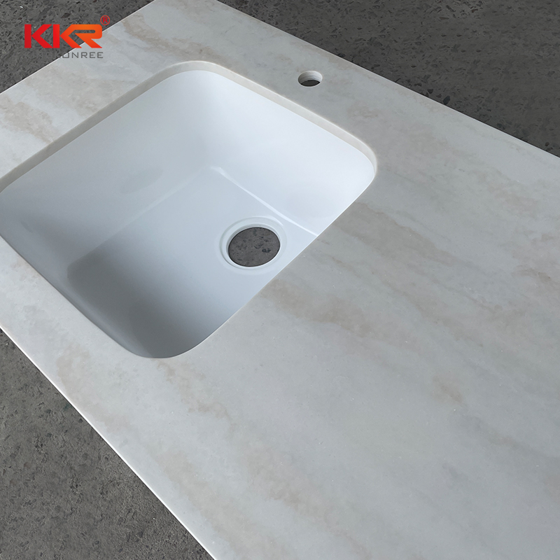 Prefab Cut to Size Solid Surface Bathroom Vanity Tops