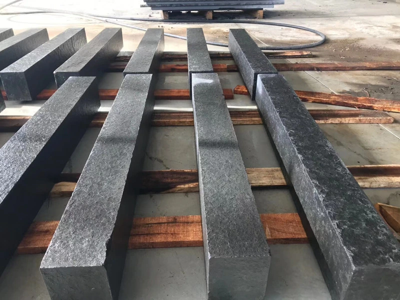 Natural Stone blac/grey honed/flamed/Brushed &nbsp;Basalt stepping stone basalt for floor/wall/outdoor slabs/tiles/countertops/stairs/sills/column/pavers