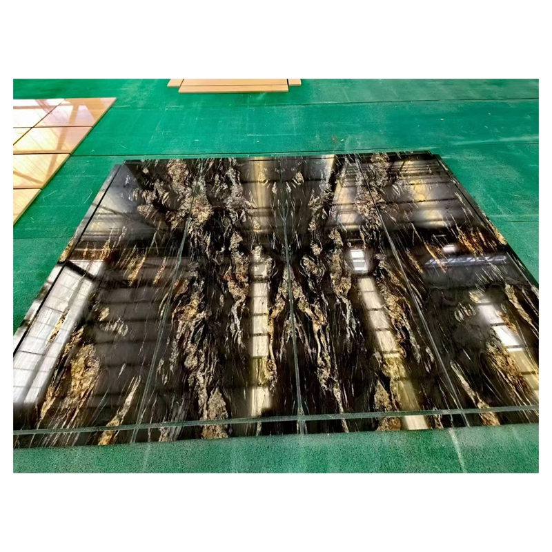 Modern Kitchen Counter Top Customized Kitchen Island Natural Black Marble Vanity Stone Counter Tops